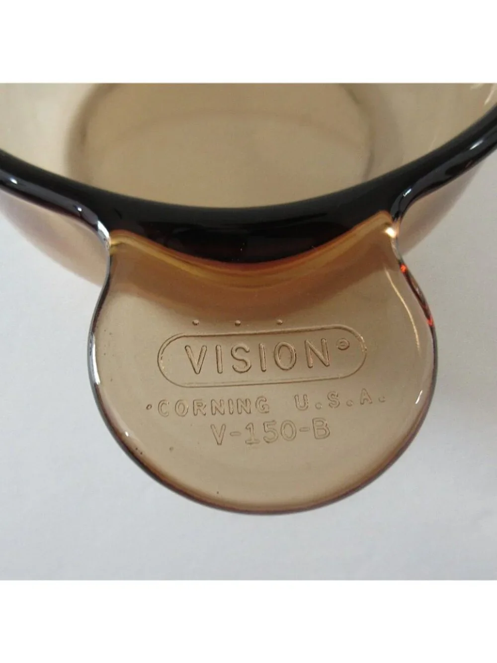 Corningware Grab-It Sandstone Bowl w/Lid and Visions Grab-It Bowl w/Glass Lid